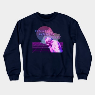 The Internet Was A Mistake-Vaporwave Crewneck Sweatshirt